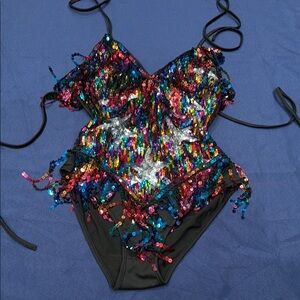 Colorful Sequin One Piece